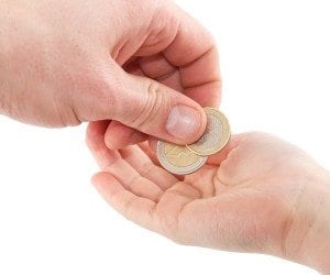 الاطفال والمال