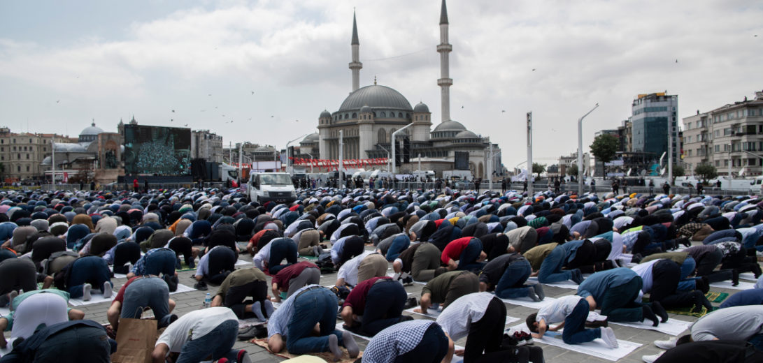 Taksim Mosque opening ceremony in Istanbul