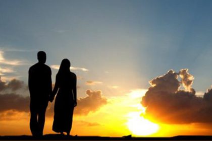 muslim-couple-and-sunset